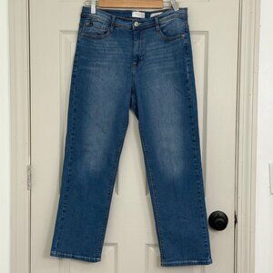 Curve Appeal Jeans Womens 8/29 Classic Straight Blue Stretch Relaxed Casual